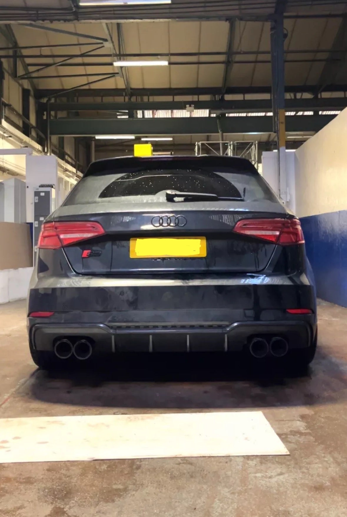 3.6" Carbon Exhaust Tips for Audi S3 8V