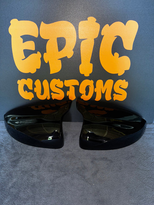 Wing Mirror Covers for Audi A3 S3 RS3 8V 8VS Gloss Black Mirror Caps Replacement “M Style”