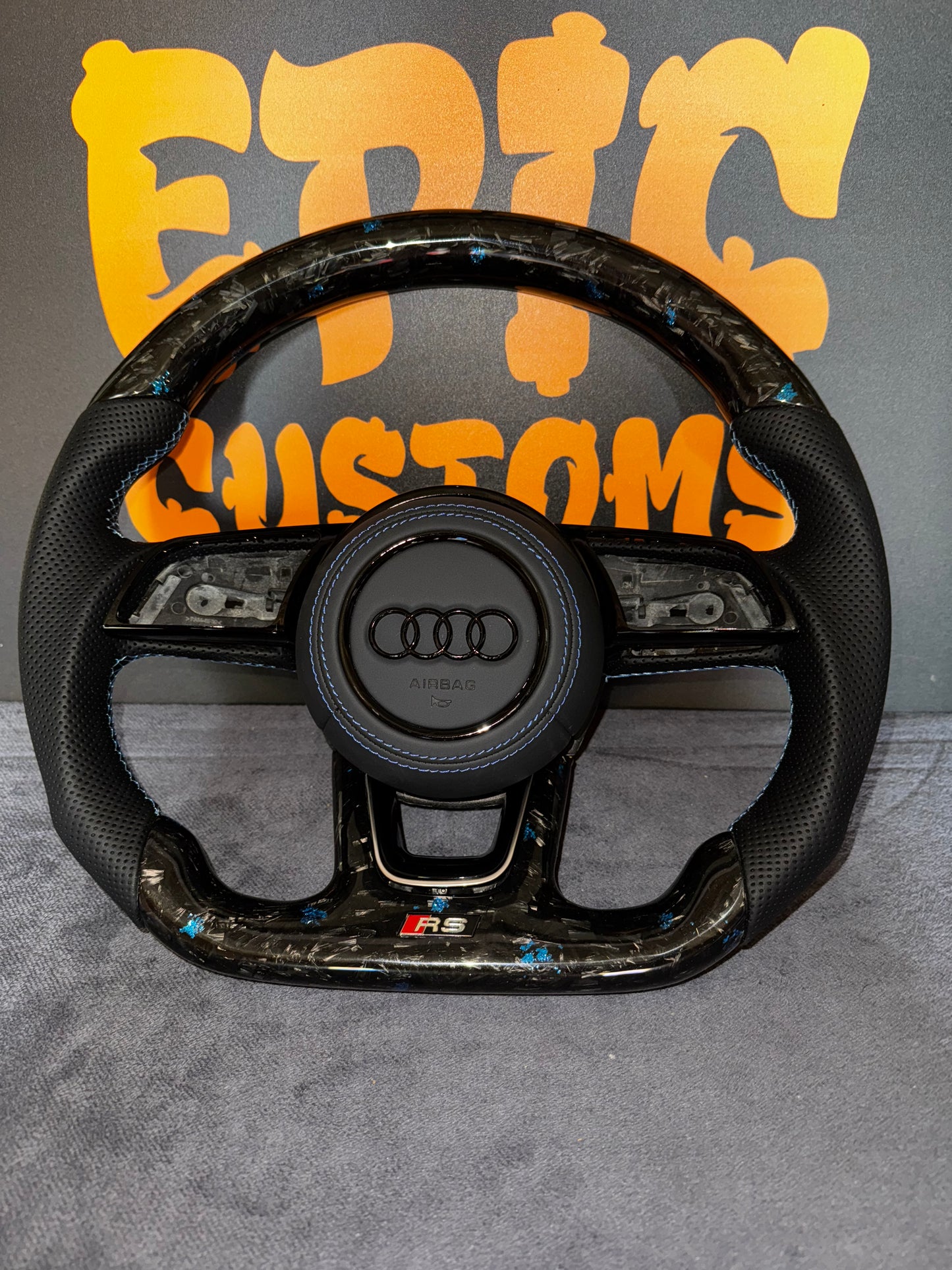 Audi RS Forged Carbon Fibre Steering Wheel Urus Paddles