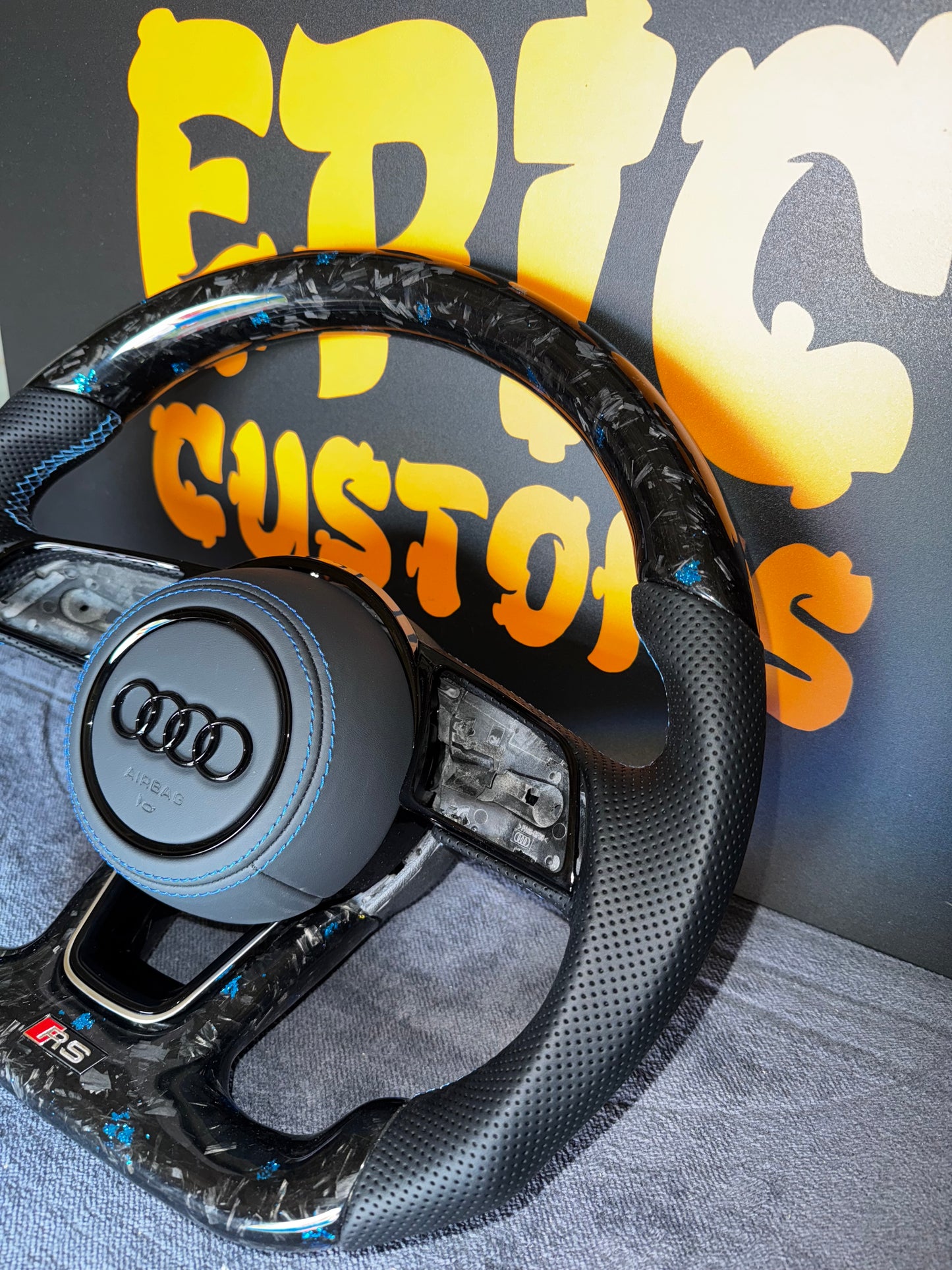 Audi RS Forged Carbon Fibre Steering Wheel Urus Paddles