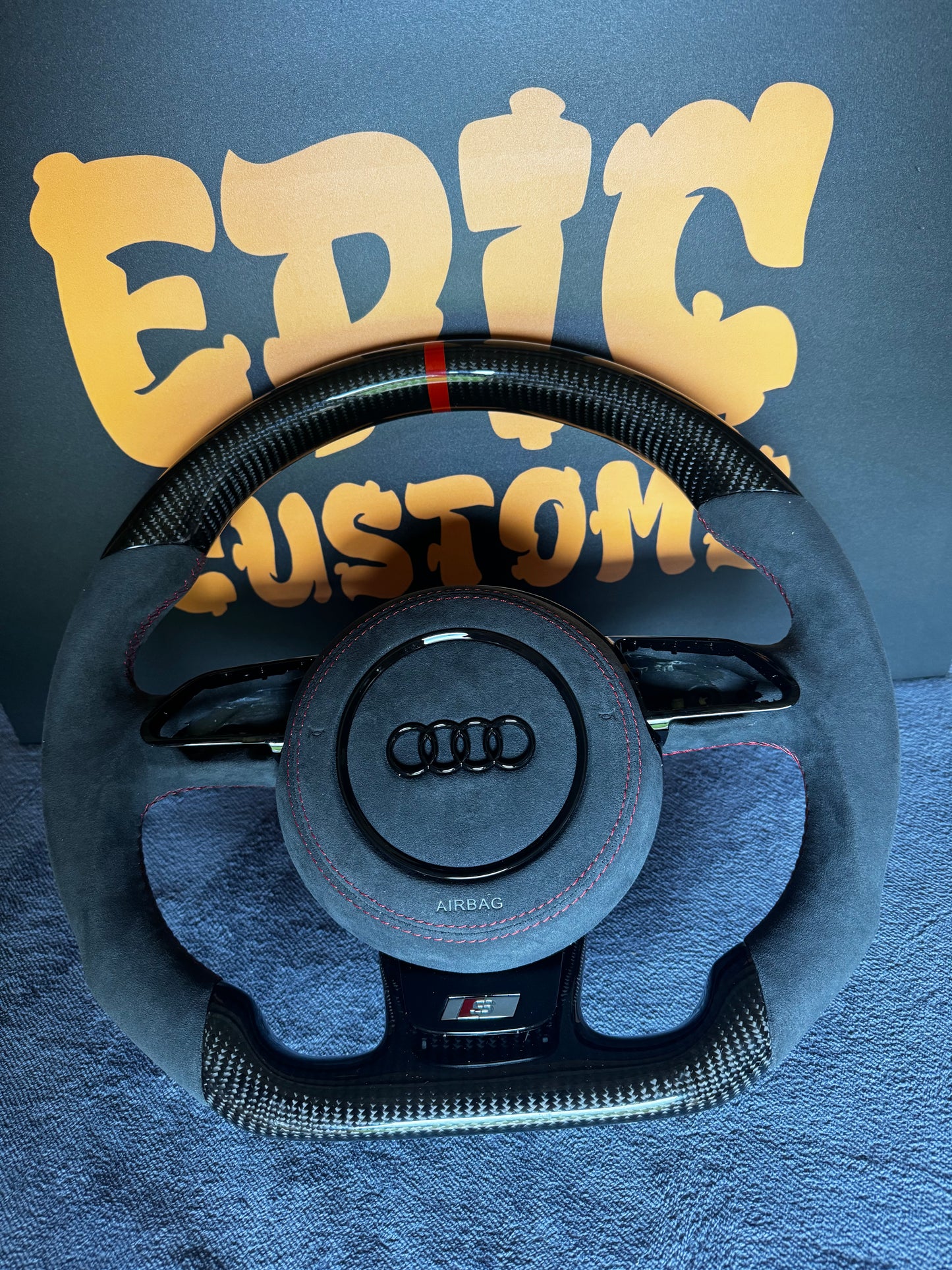 A4 S4 RS4 B8 B8.5 CARBON FIBRE STEERING WHEEL