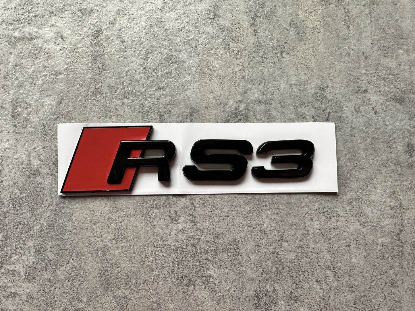AUDI RS3 8P 8V REAR GLOSS BLACK ‘RS3’ BADGE