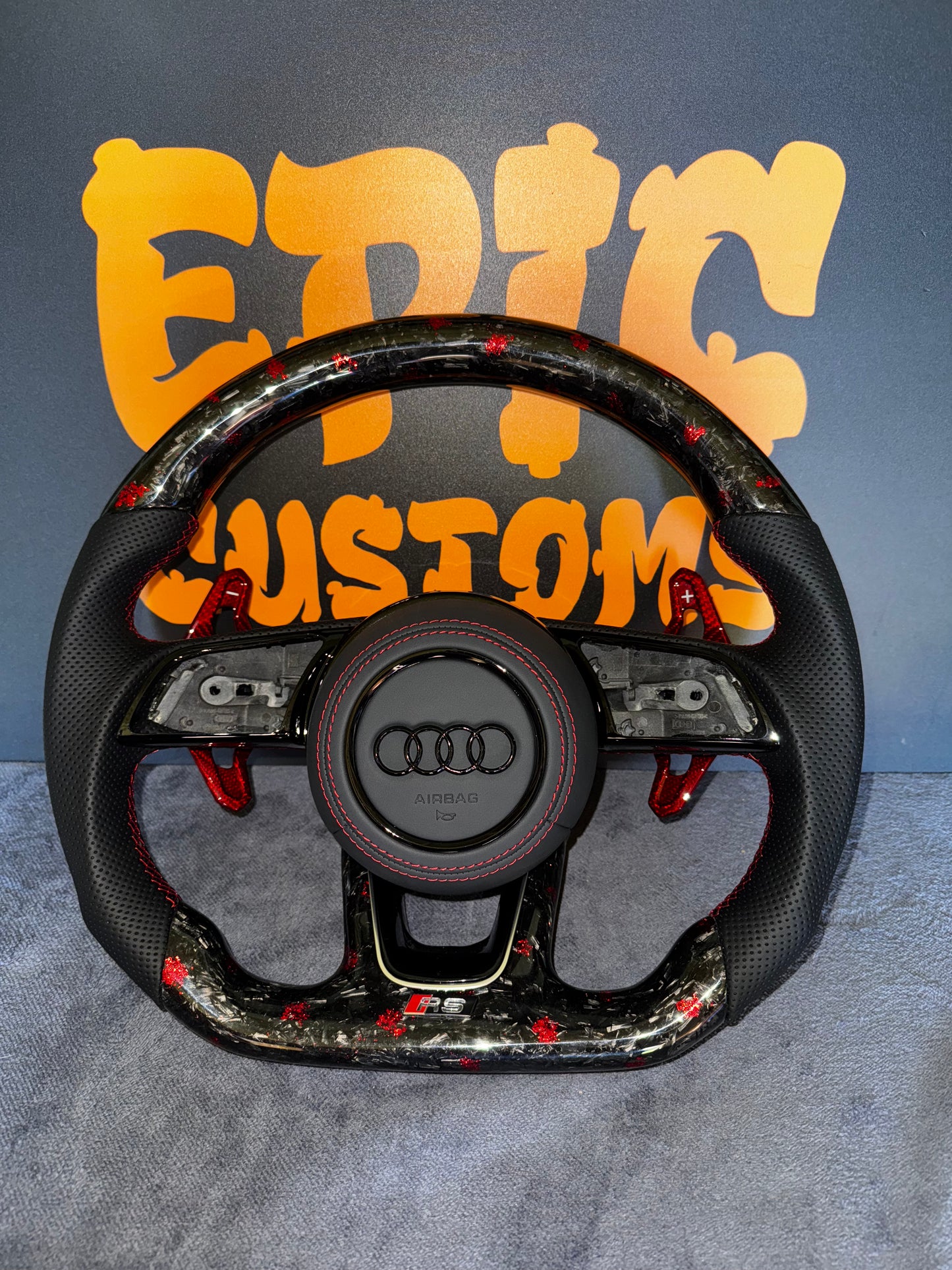 Audi RS Forged Carbon Fibre Steering Wheel Urus Paddles