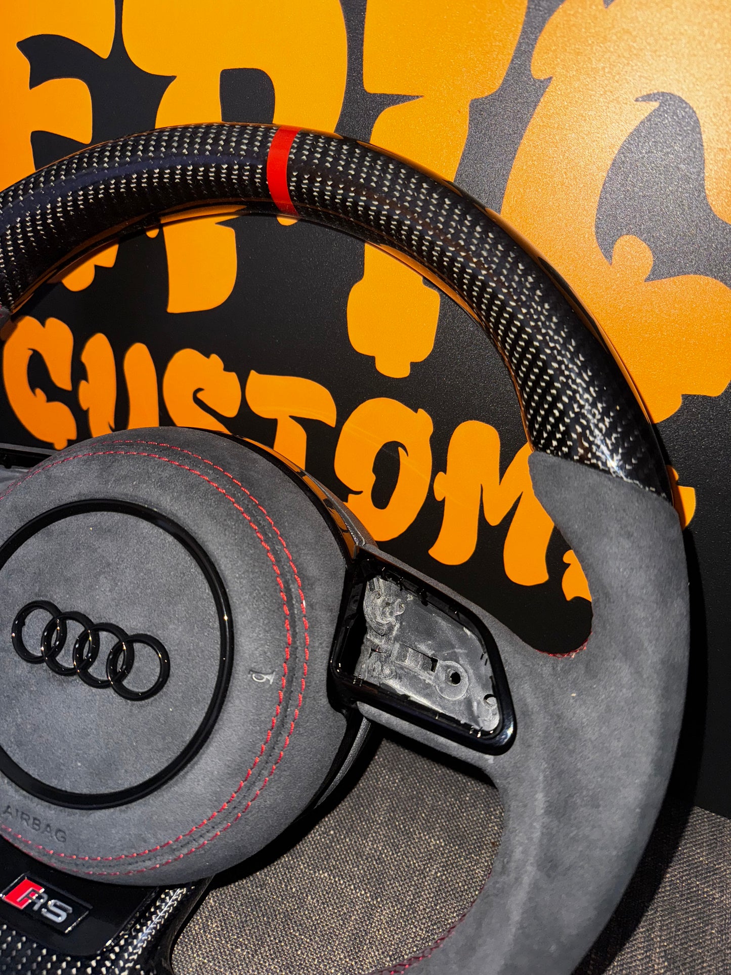 A3 S3 RS3 8V PFL CARBON FIBRE STEERING WHEEL