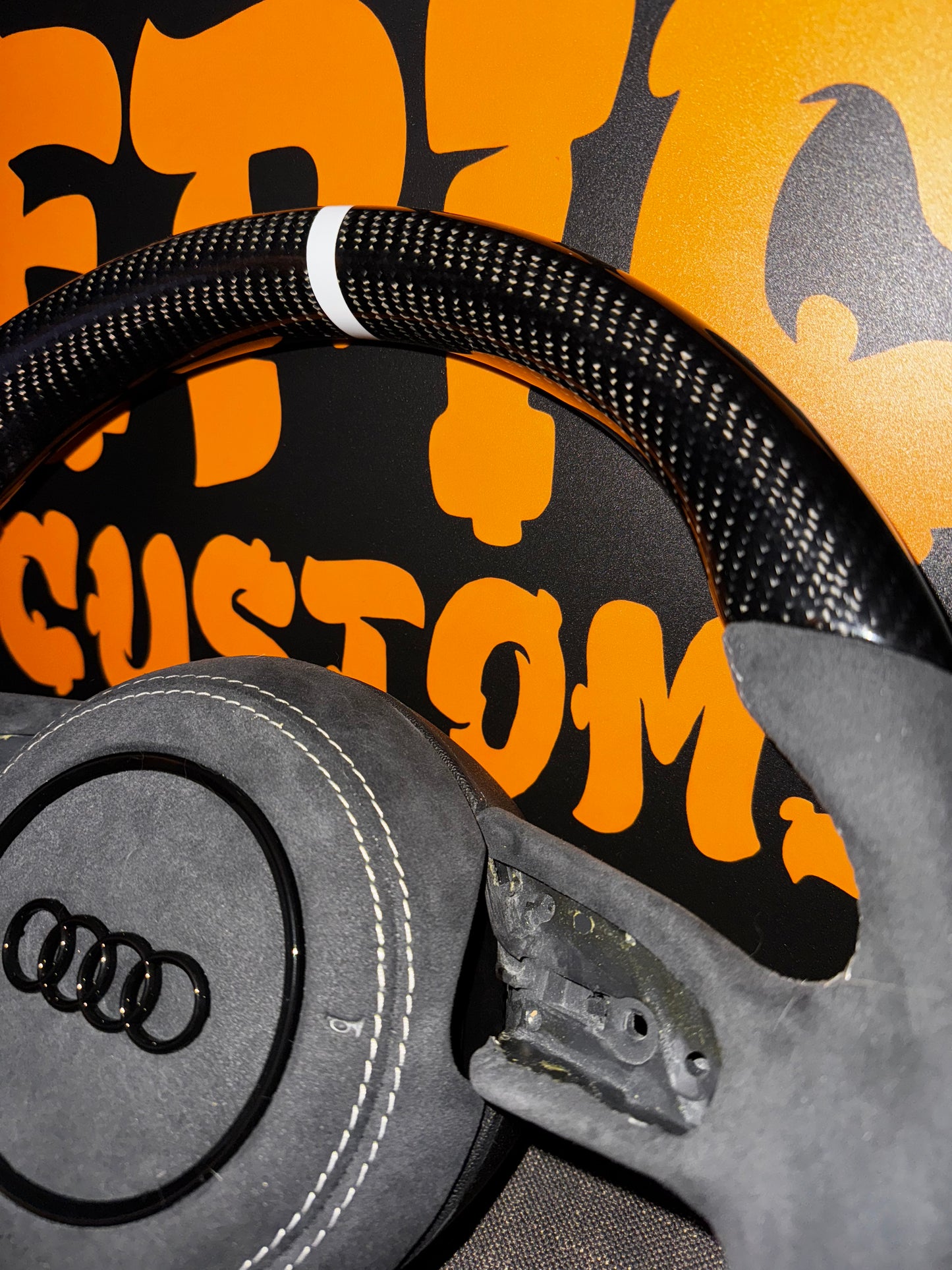 A3 S3 RS3 8V PFL CARBON FIBRE STEERING WHEEL