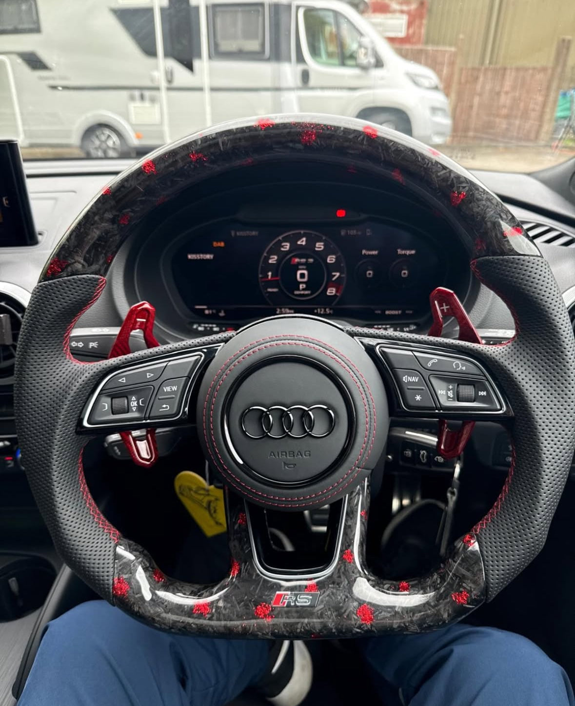 Audi RS Forged Carbon Fibre Steering Wheel Urus Paddles