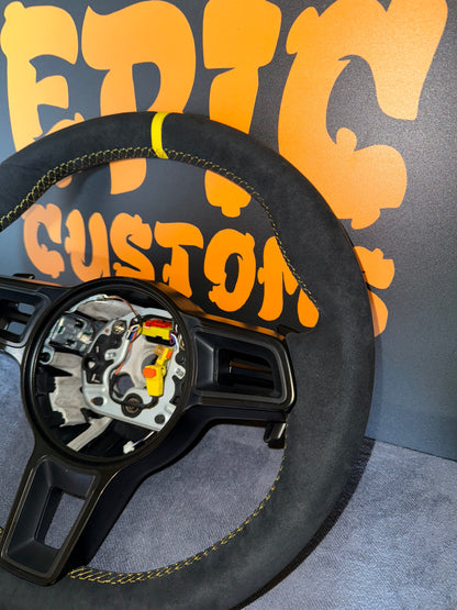 Porsche Steering wheel Full Alcantara