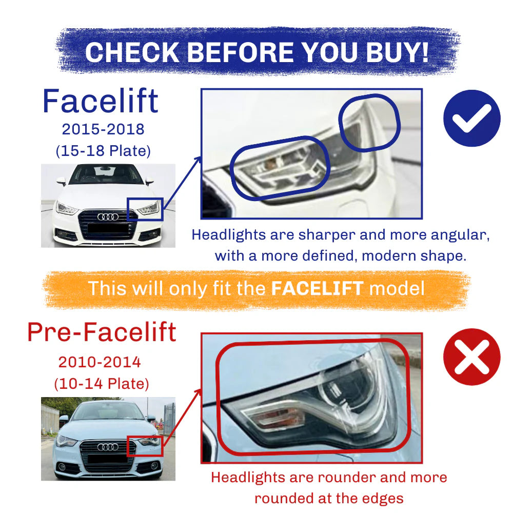 AUDI A1 S1 FACELIFT HONEYCOMB GRILL