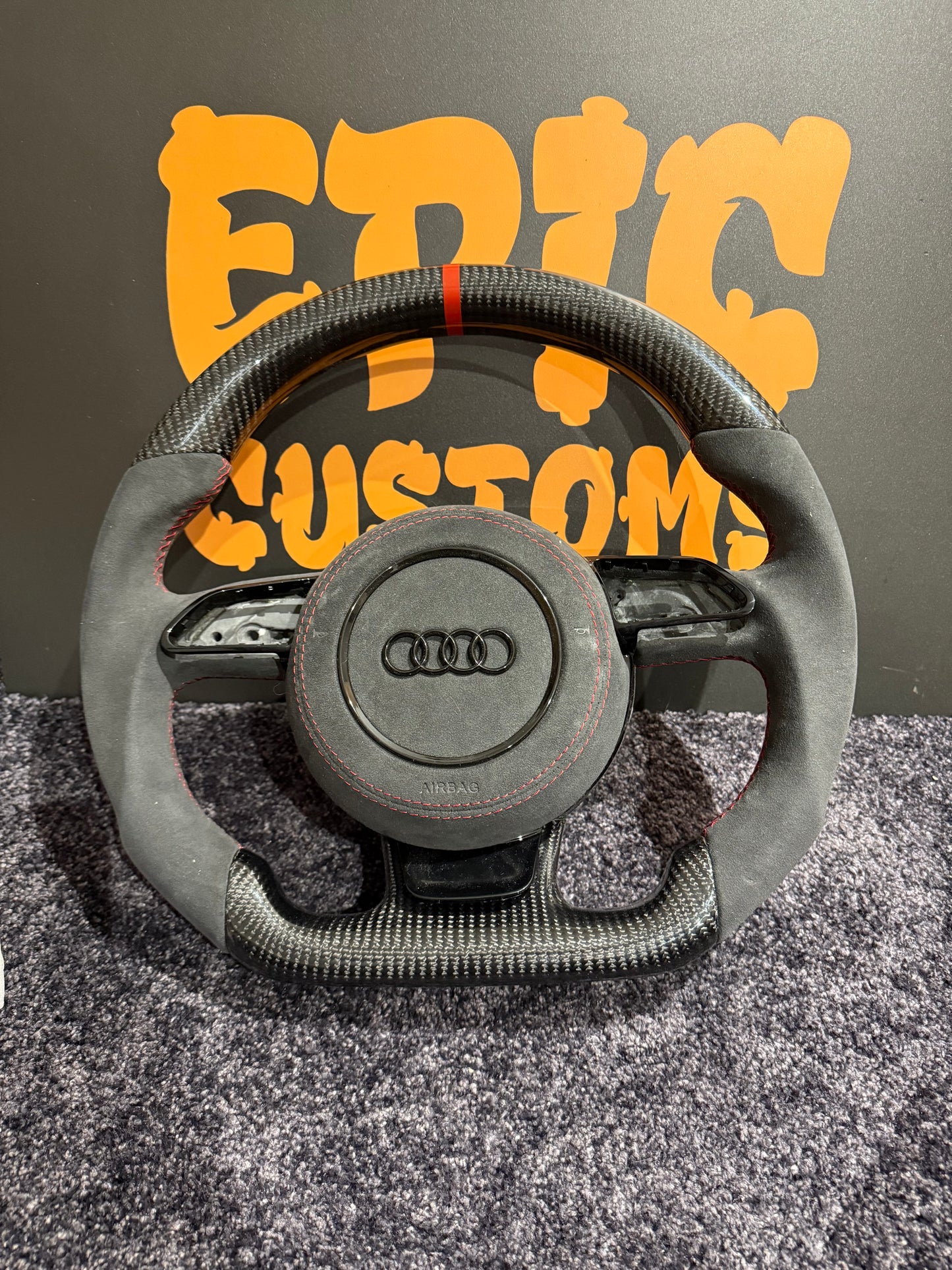AUDI A6 S6 RS6 C7 & C7.5 CARBON FIBRE STEERING WHEEL