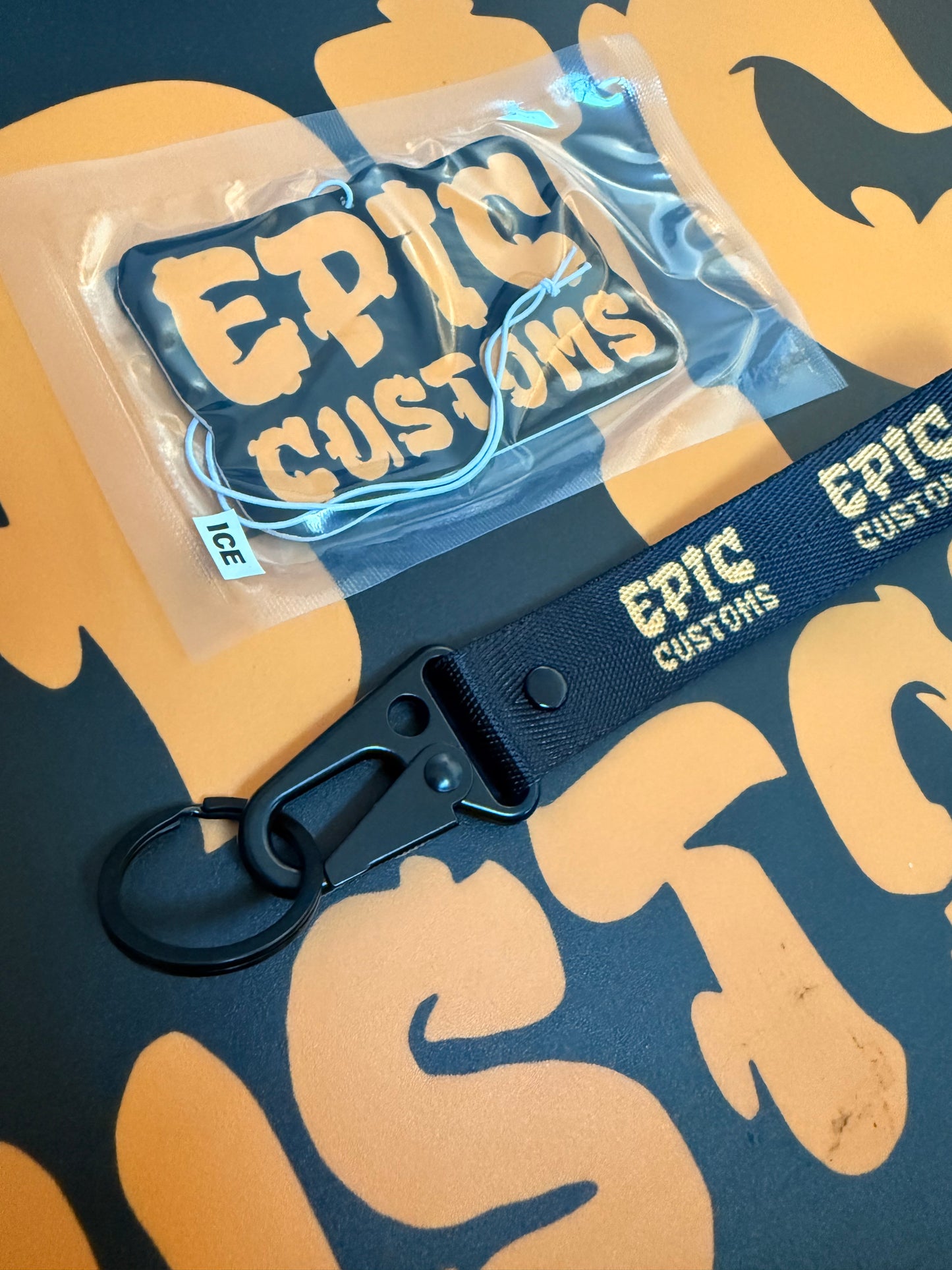 Epic Customs Car Air Freshener & Keychain