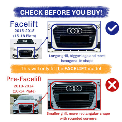 AUDI A1 S1 FACELIFT HONEYCOMB GRILL