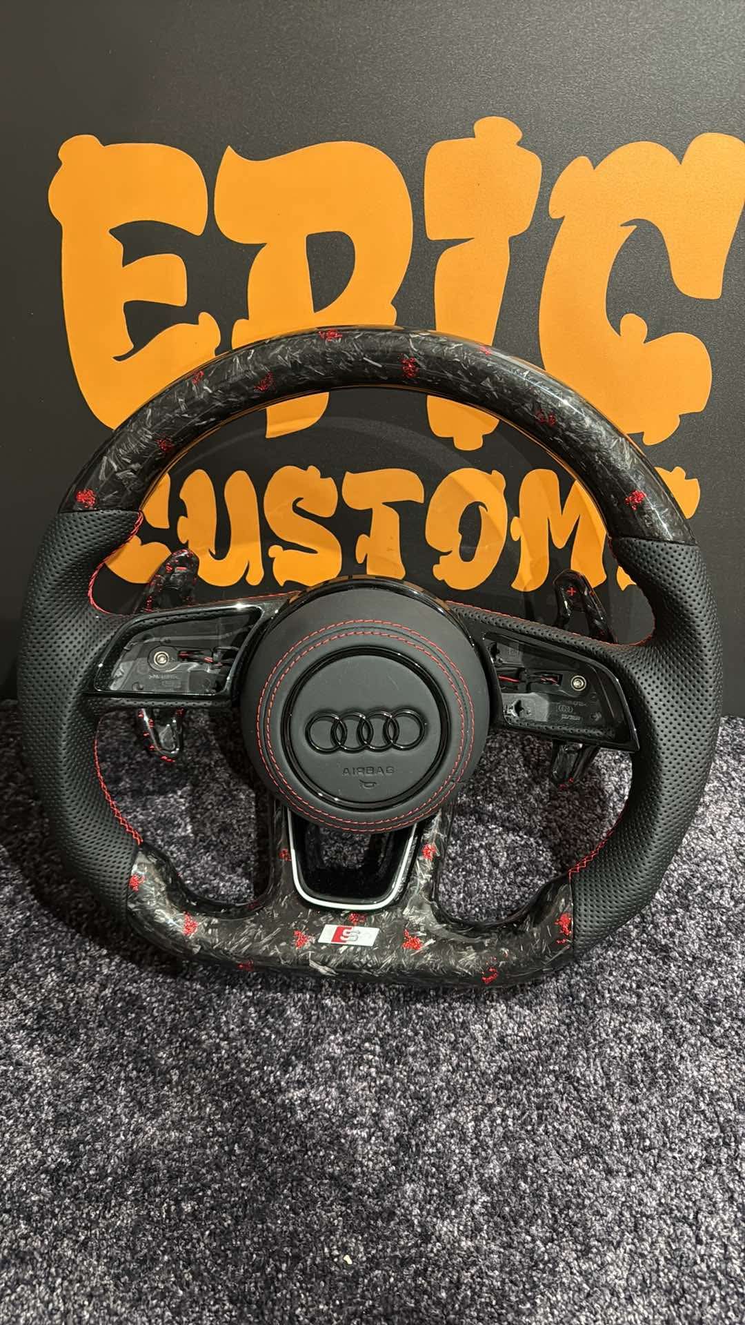 Audi S3 8V Facelift Forged Carbon steering wheel