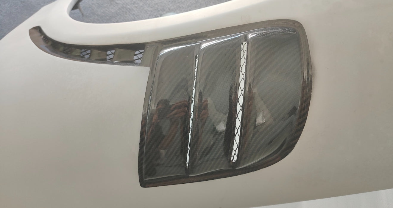 Porsche 981 Cayman Boxster Gt4RS Carbon Fibre Wings Fenders Ducted