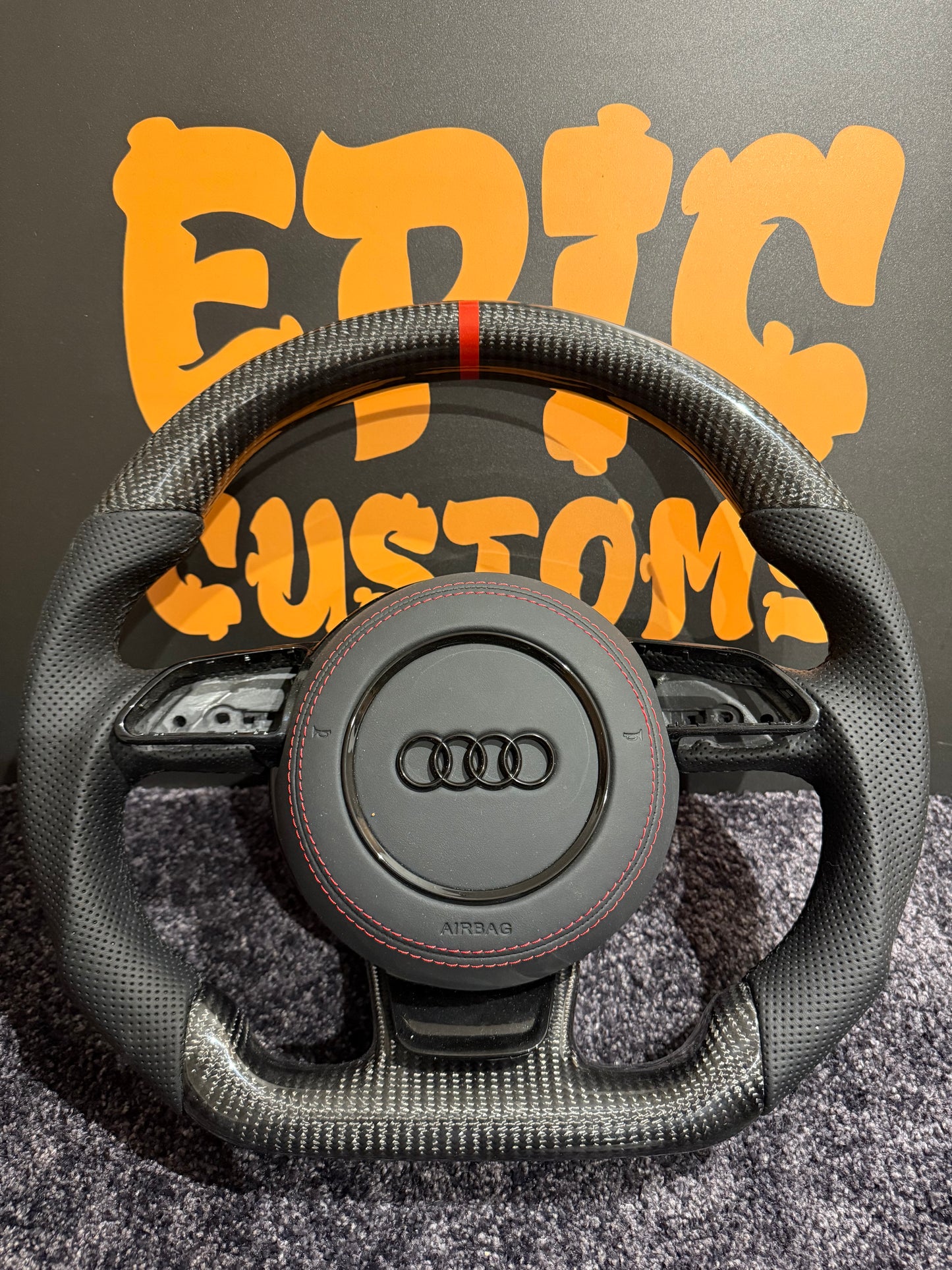 AUDI A6 S6 RS6 C7 & C7.5 CARBON FIBRE STEERING WHEEL