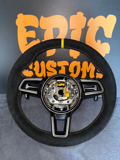 Porsche Steering wheel Full Alcantara