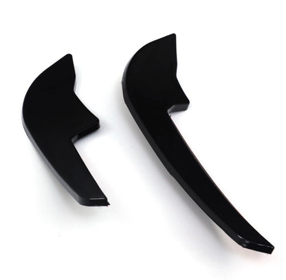 GLOSS BLACK FRONT BUMPER CANARDS SPATS FOR AUDI RS3 8Y PRE-FACELIFT 2020-2024