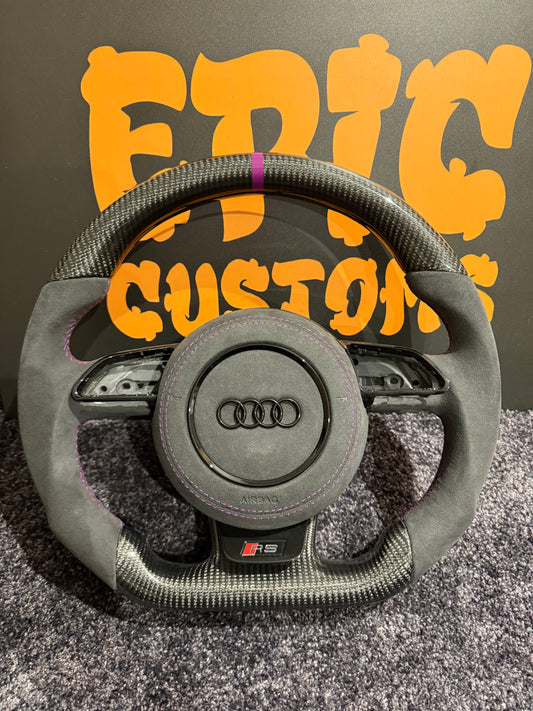 AUDI A6 S6 RS6 C7 & C7.5 CARBON FIBRE STEERING WHEEL