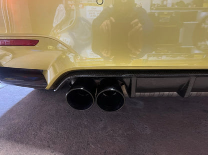 BMW M4 3.8" BLACK SLIDE ON EXHAUST TIPS