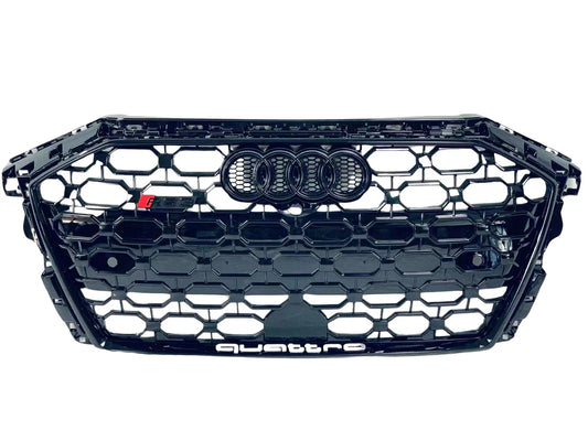 Audi A3 S3 8Y Gloss Black Honeycomb Grill 2020+