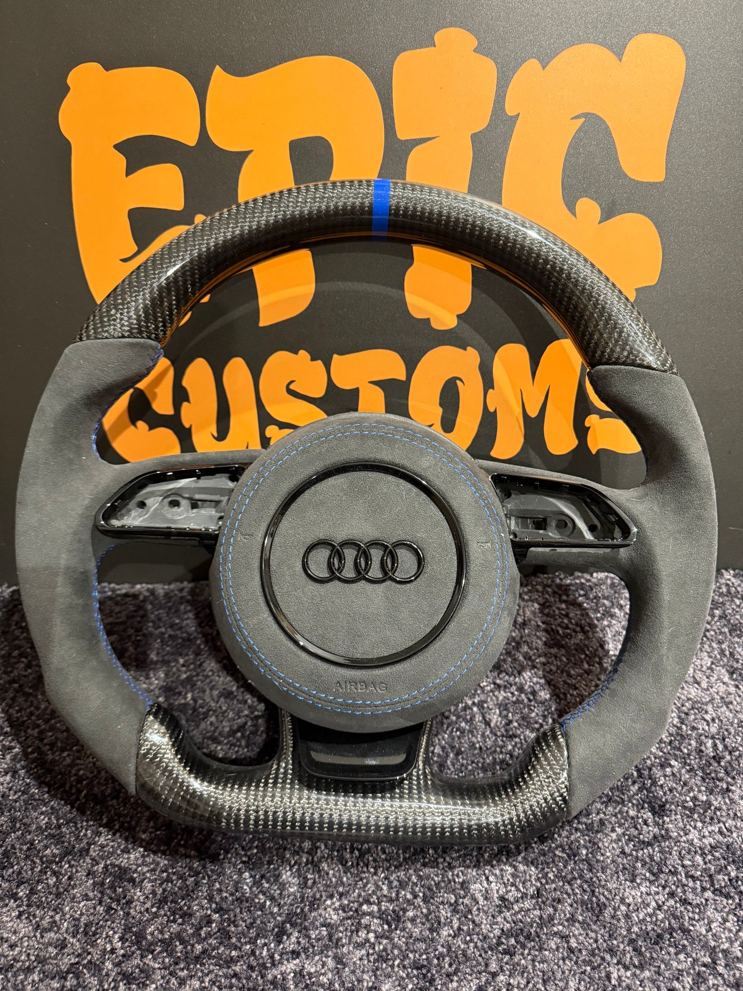 AUDI A6 S6 RS6 C7 & C7.5 CARBON FIBRE STEERING WHEEL