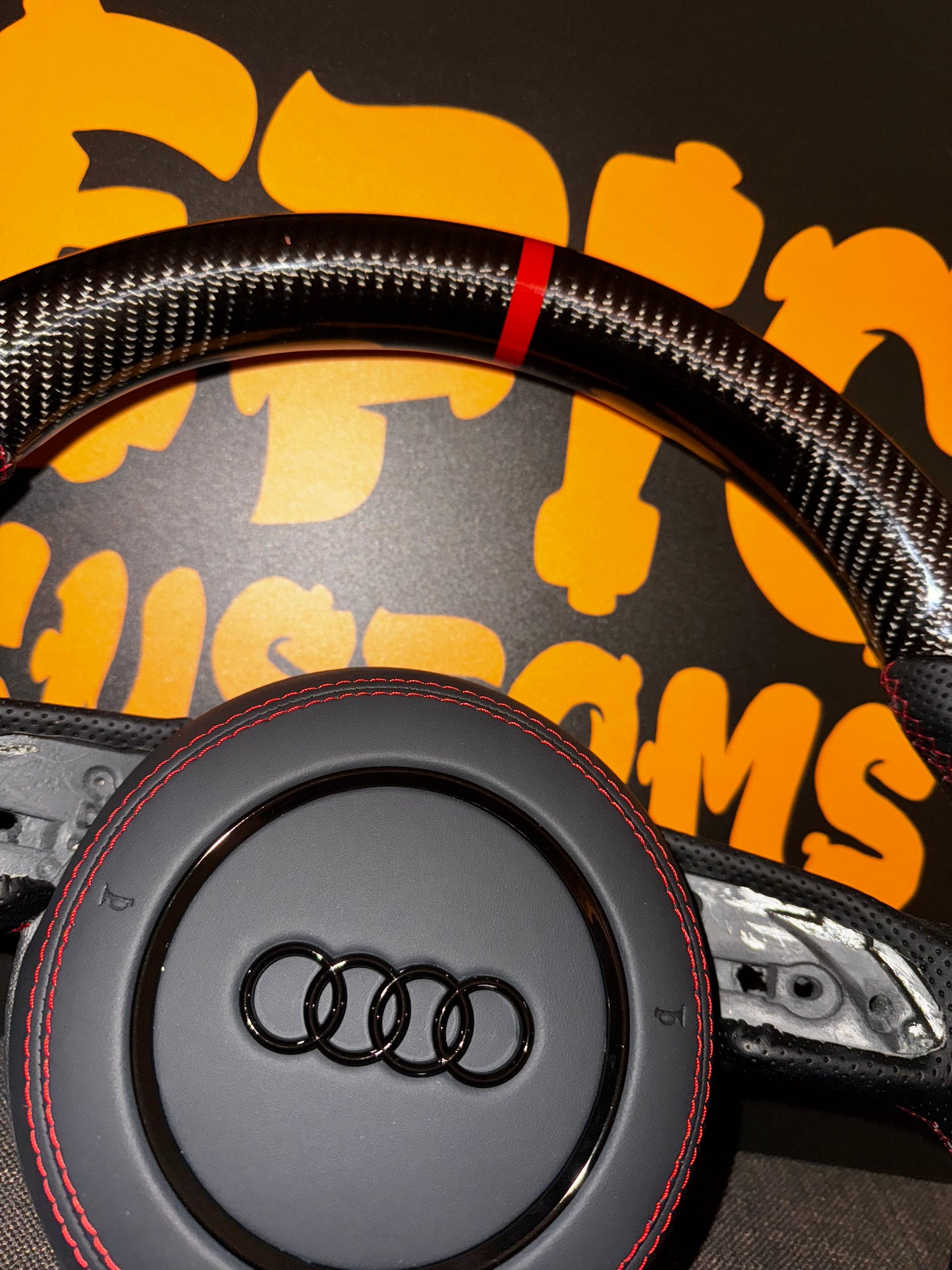 A3 S3 RS3 8V PFL CARBON FIBRE STEERING WHEEL