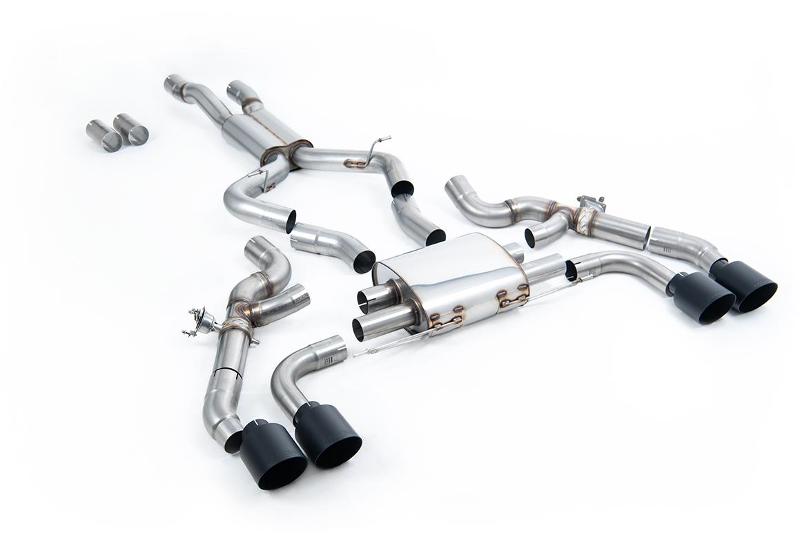 BMW X3 G01/X4 G02 S58 - Axle Back Systems, Black tail pipes