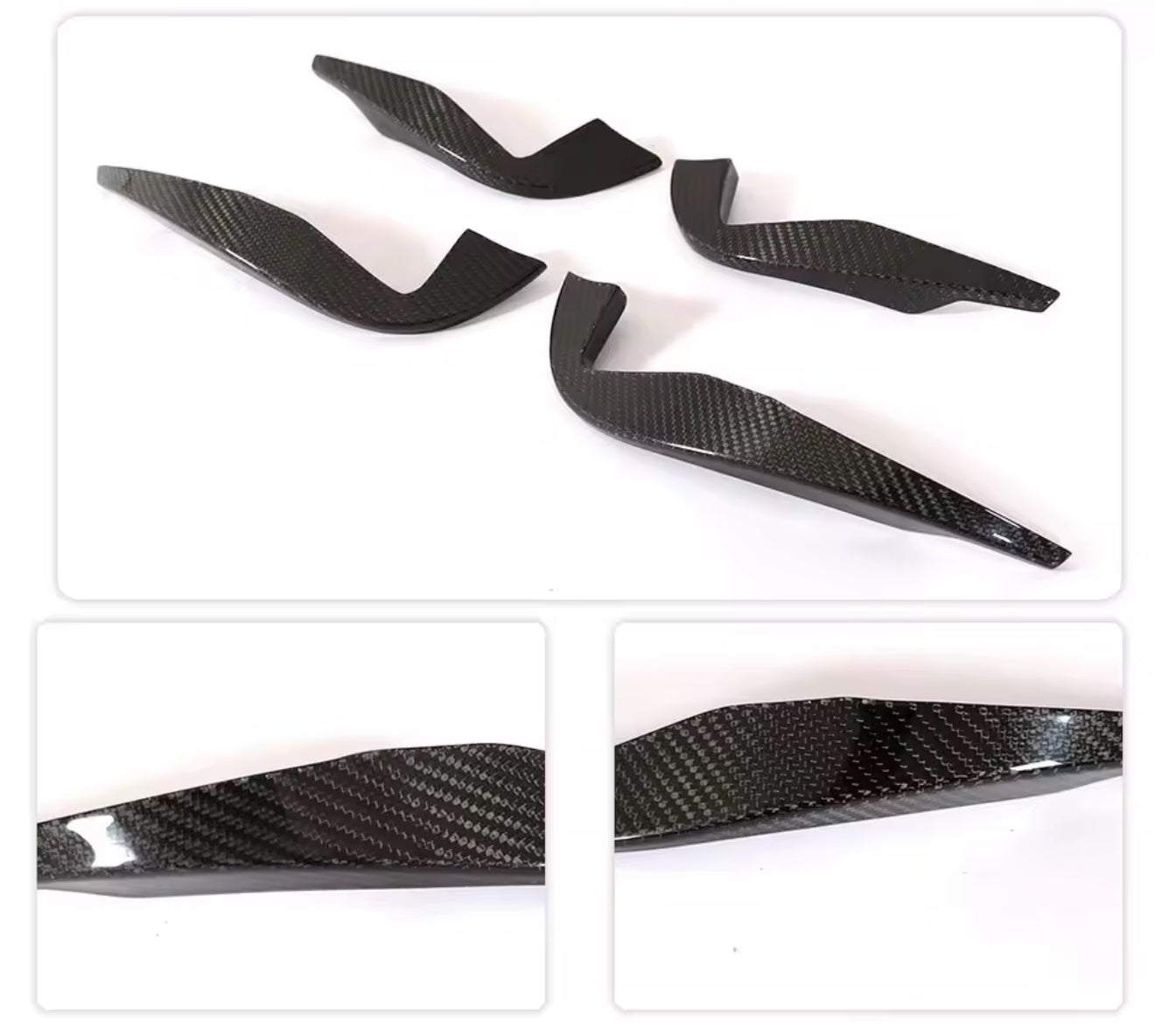 Carbon Fibre Front Canards for Audi 8S TTRS MK3 15-18