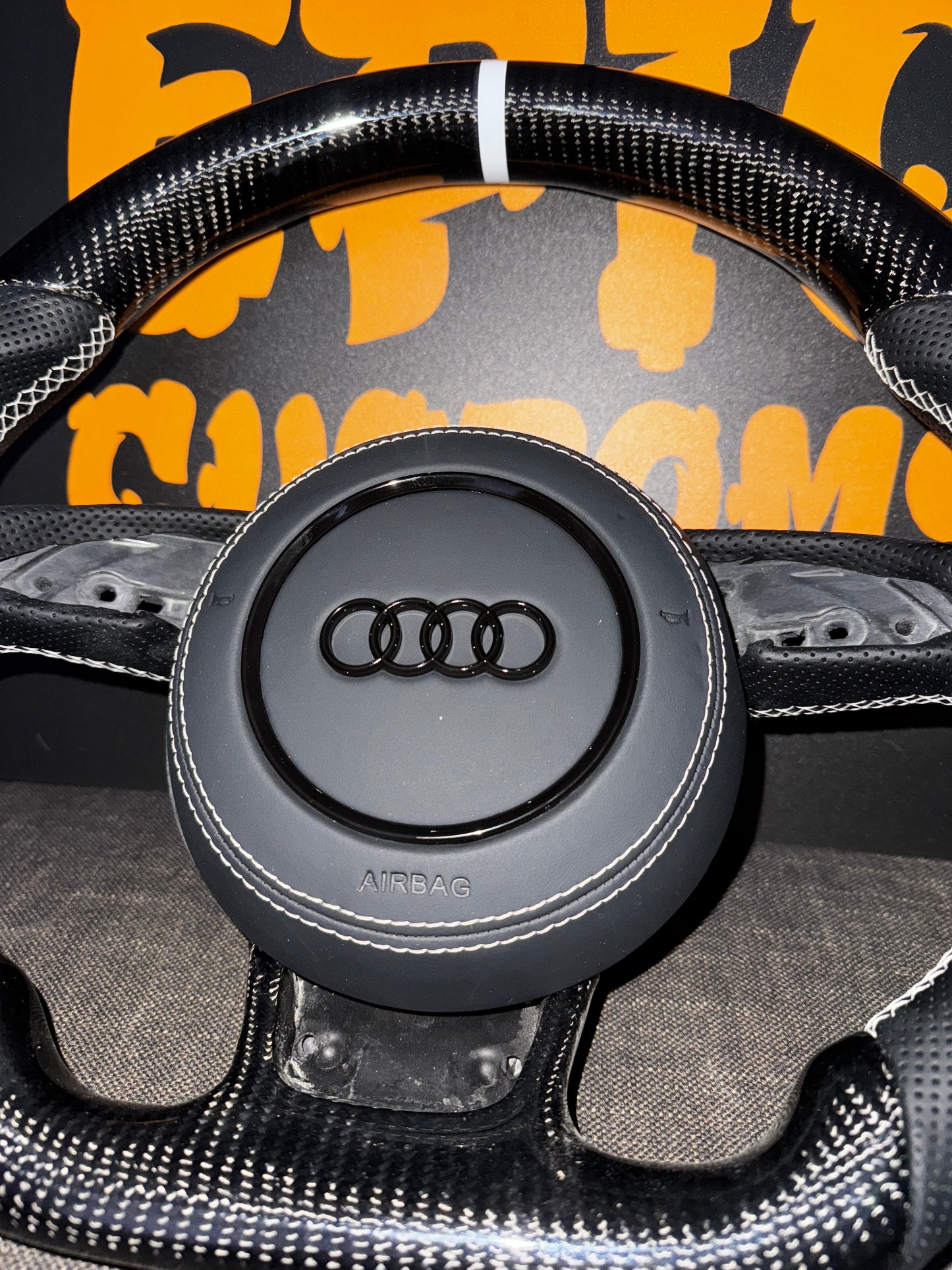 A3 S3 RS3 8V PFL CARBON FIBRE STEERING WHEEL