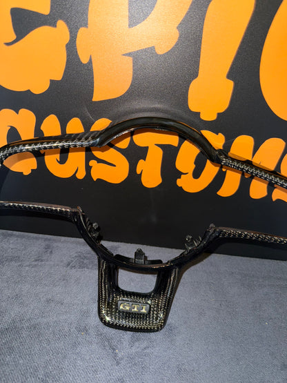 CARBON FIBRE STEERING WHEEL TRIM