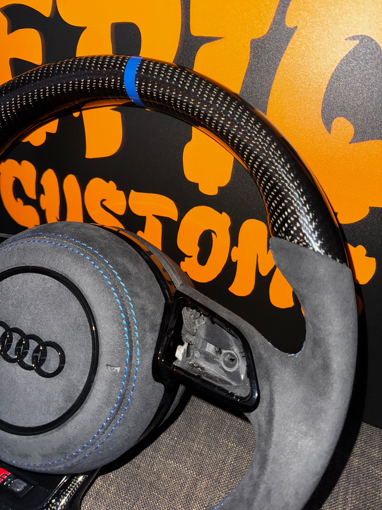 A3 S3 RS3 8V PFL CARBON FIBRE STEERING WHEEL
