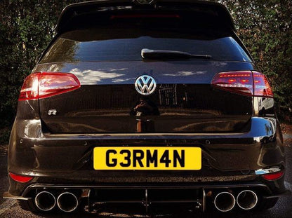 GOLF MK7 7.5 CHROME SLASHED EXHAUST TIPS 4''