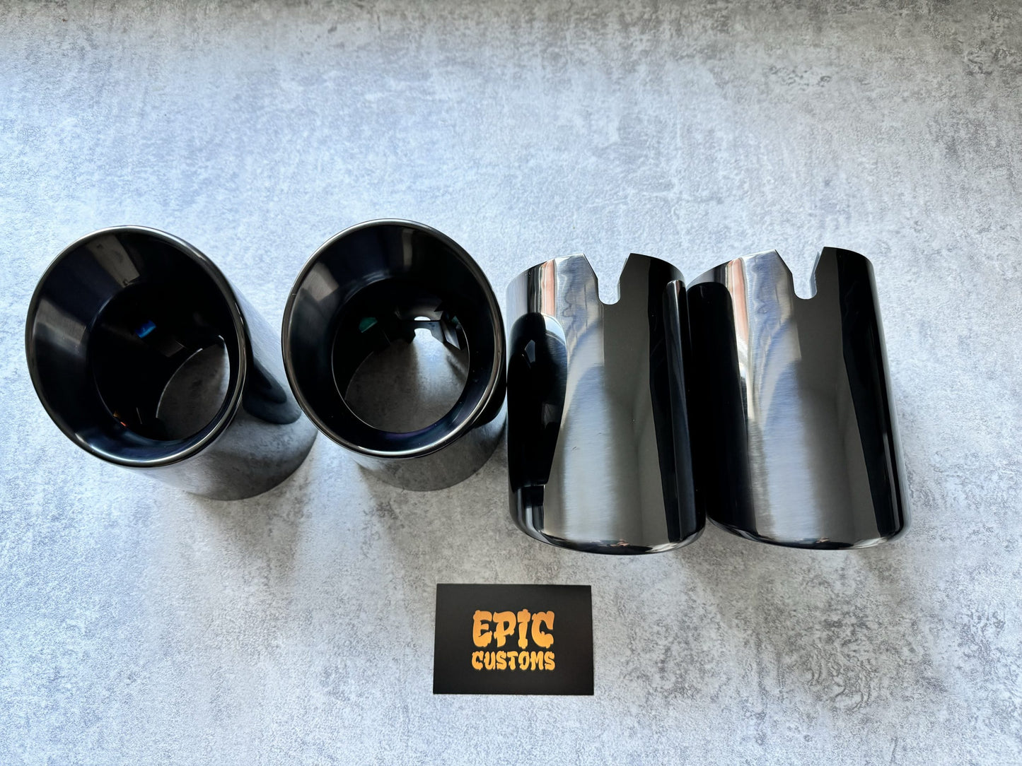 AUDI S3 8Y 3.8″ SLIP ON EXHAUST TIPS BLACK CHROME