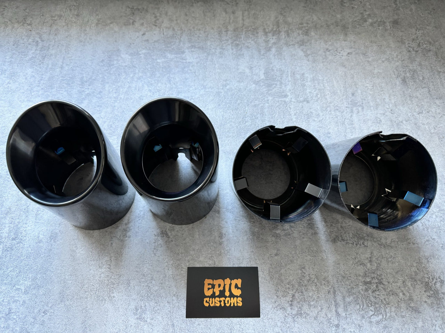 AUDI S3 8Y 3.8″ SLIP ON EXHAUST TIPS BLACK CHROME