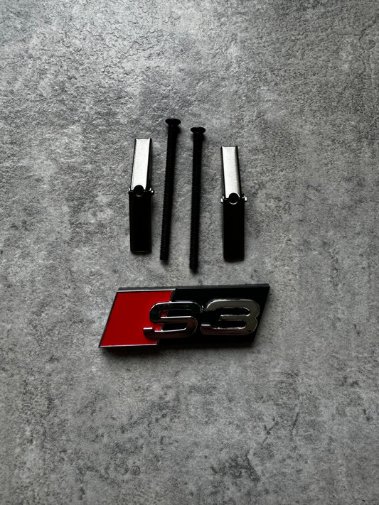 AUDI S3 8P 8V HONEYCOMB GRILL BADGE CHROME