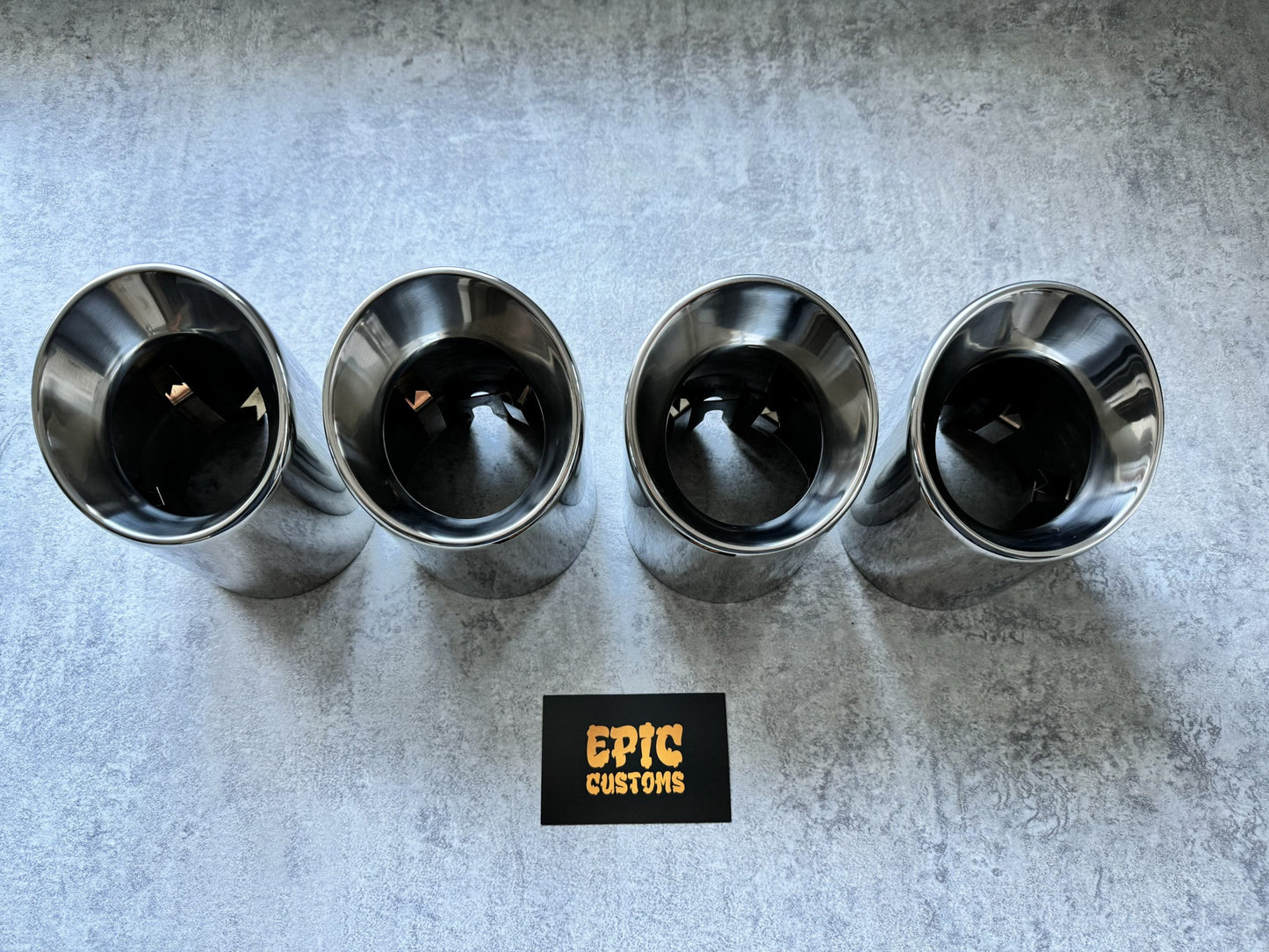 AUDI S3 8Y 3.8″ SLIP ON EXHAUST TIPS CHROME